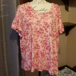 5/25 Woman Within floral tshirt